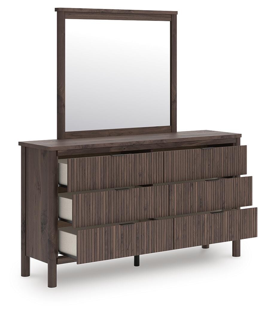 Pamytta Twin Panel Bed, Dresser, Mirror and Chest