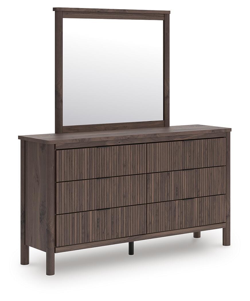 Pamytta Twin Panel Bed, Dresser, Mirror and Chest