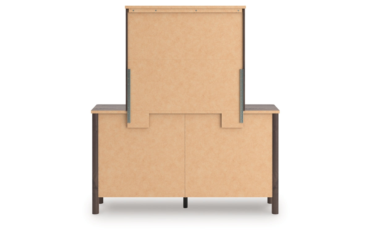 Pamytta King Upholstered Panel Bed, Dresser, Mirror, Chest and Nightstand