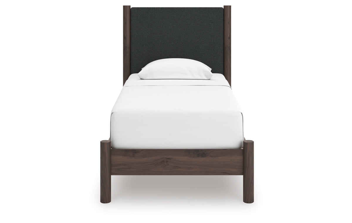 Pamytta Twin Upholstered Panel Platform Bed