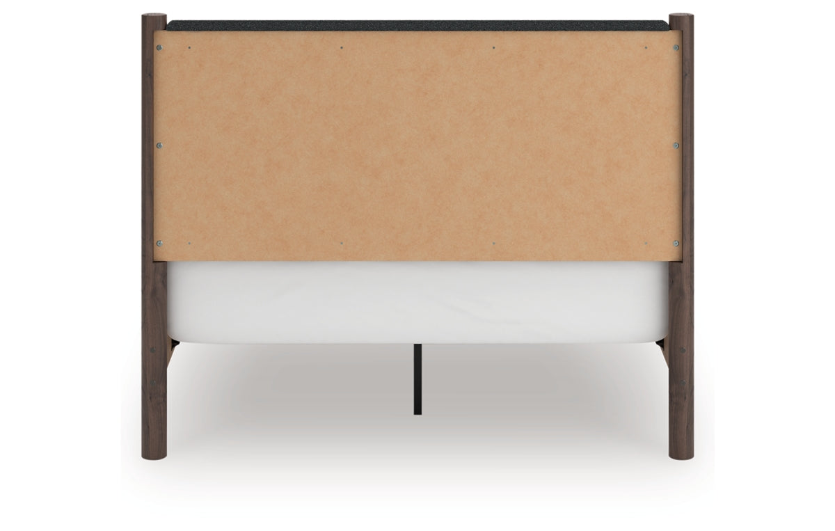 Pamytta Queen Upholstered Panel Bed, Dresser, Mirror, Chest and Nightstand