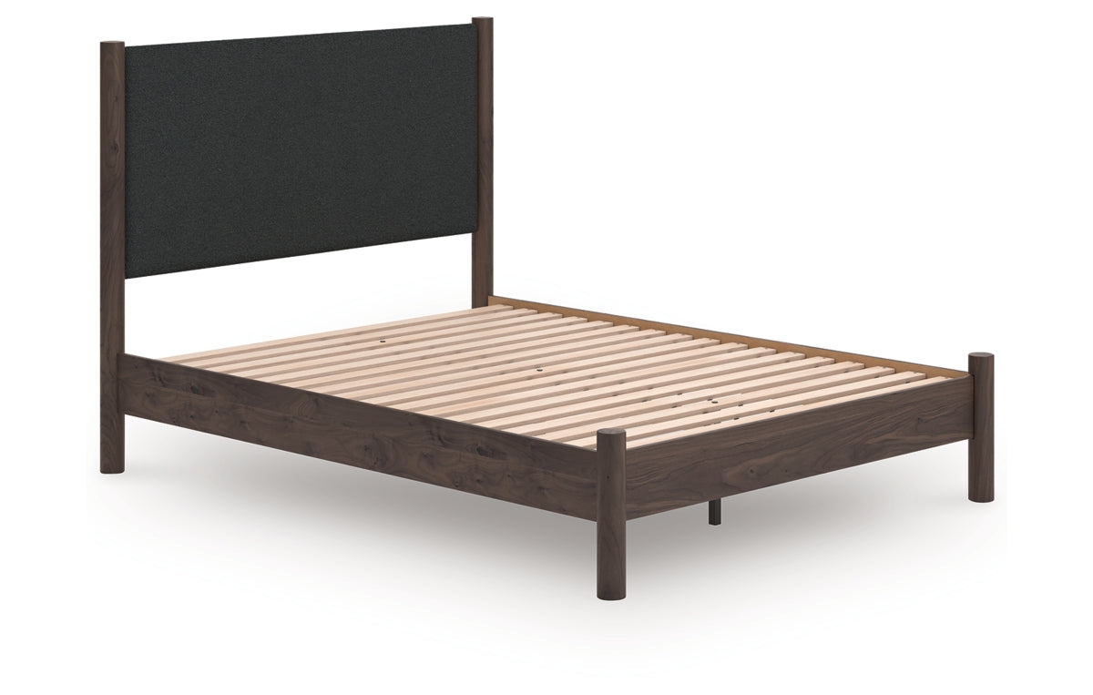 Pamytta Queen Upholstered Panel Platform Bed