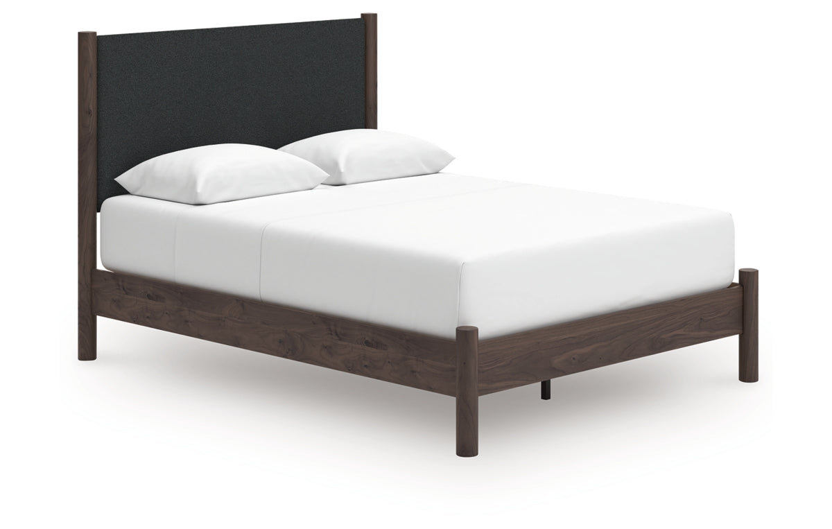 Pamytta Queen Upholstered Panel Platform Bed