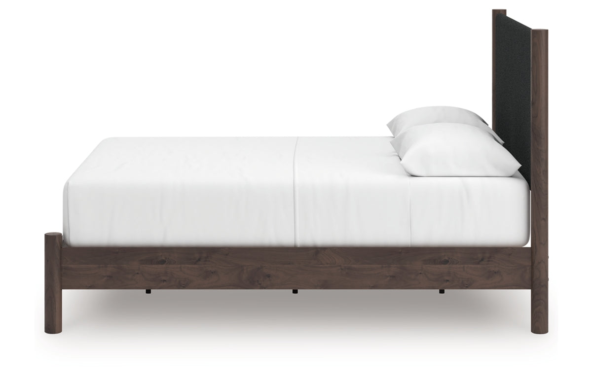Pamytta Queen Upholstered Panel Platform Bed