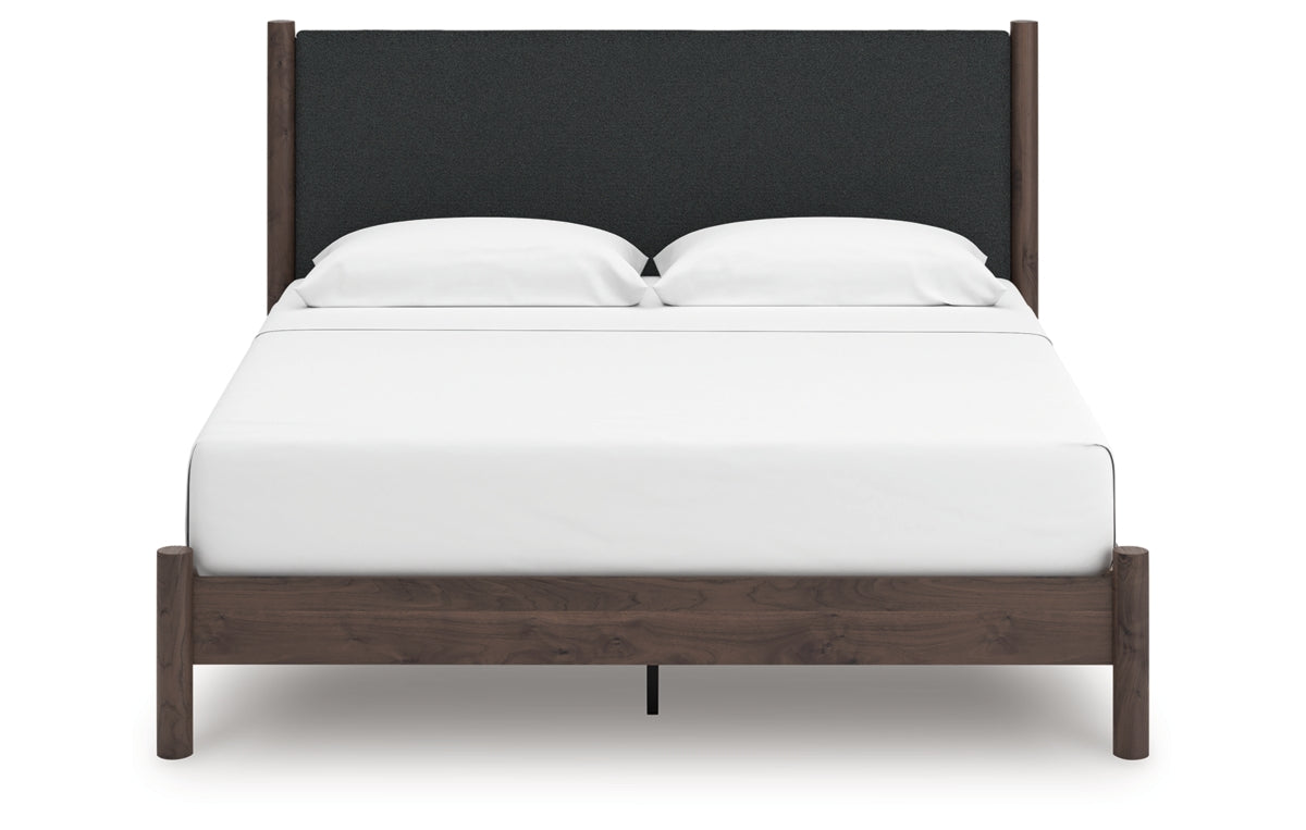 Pamytta King Upholstered Panel Platform Bed