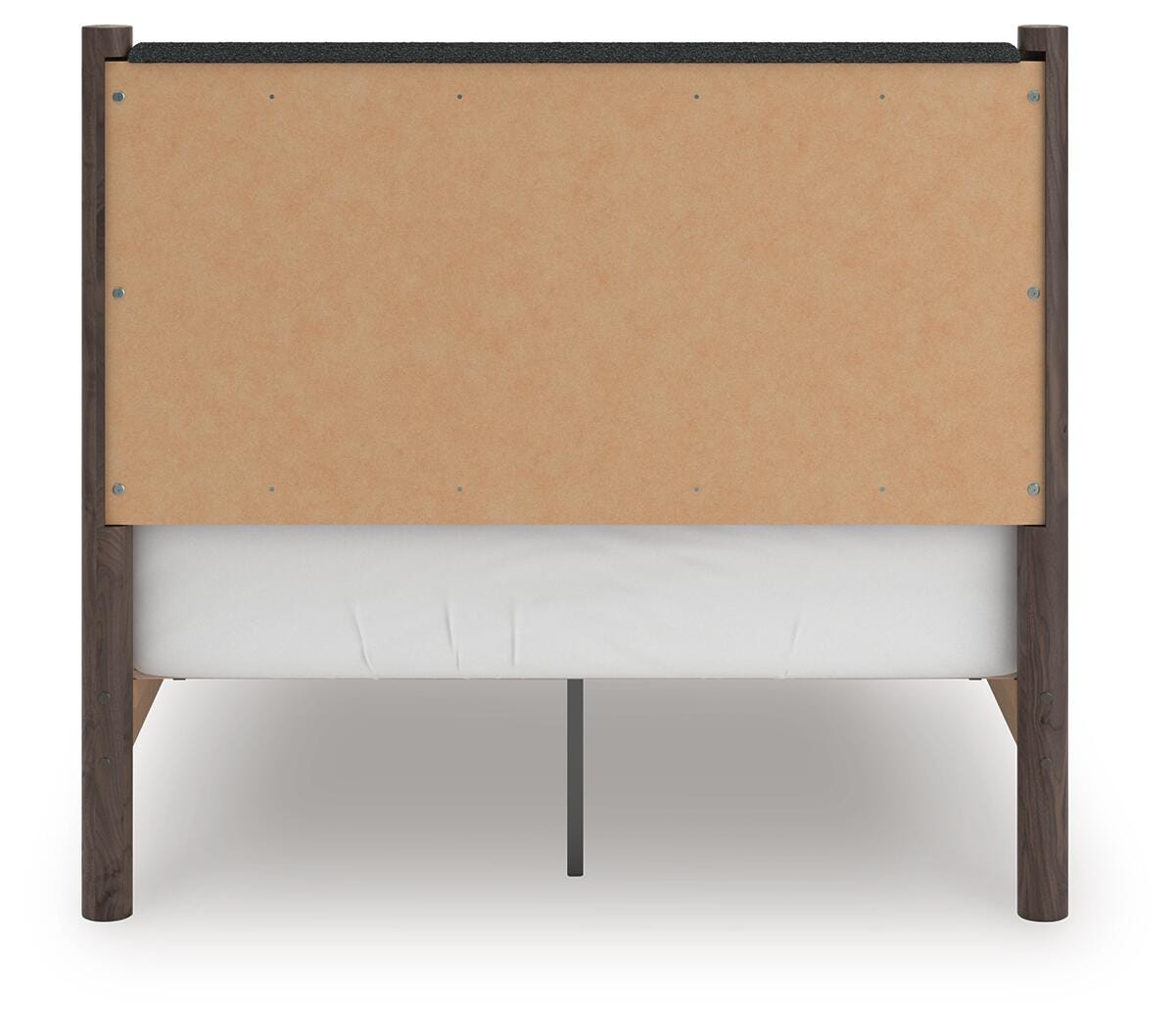 Pamytta Full Upholstered Panel Platform Bed, Dresser, Mirror and Nightstand