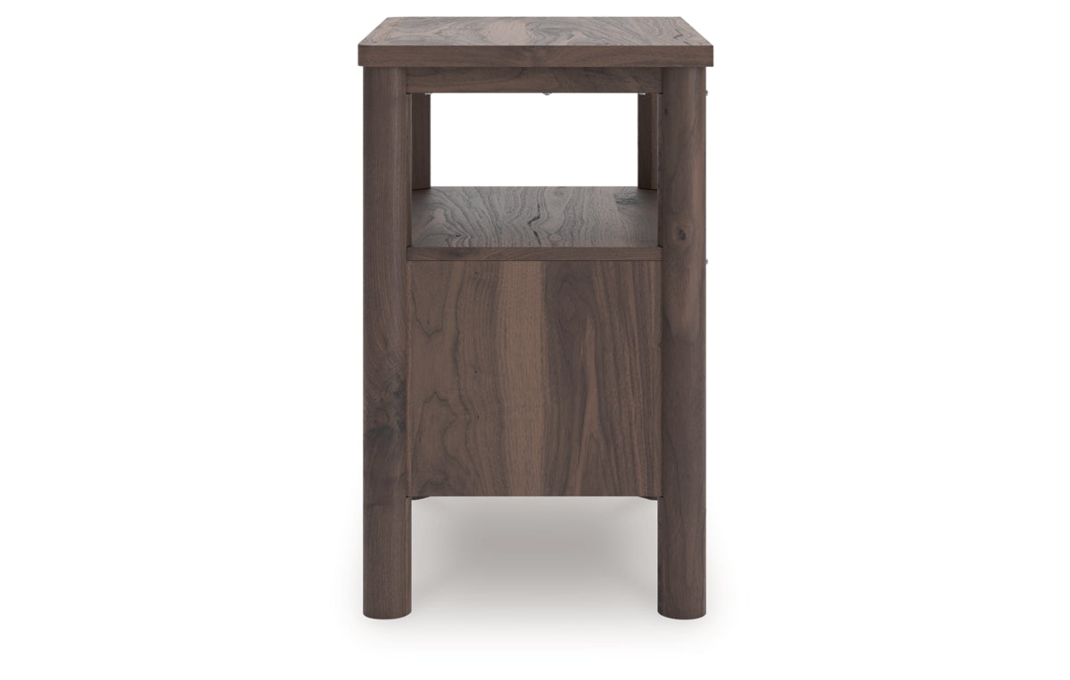 Pamytta Queen Upholstered Panel Bed, Dresser, Mirror, Chest and Nightstand