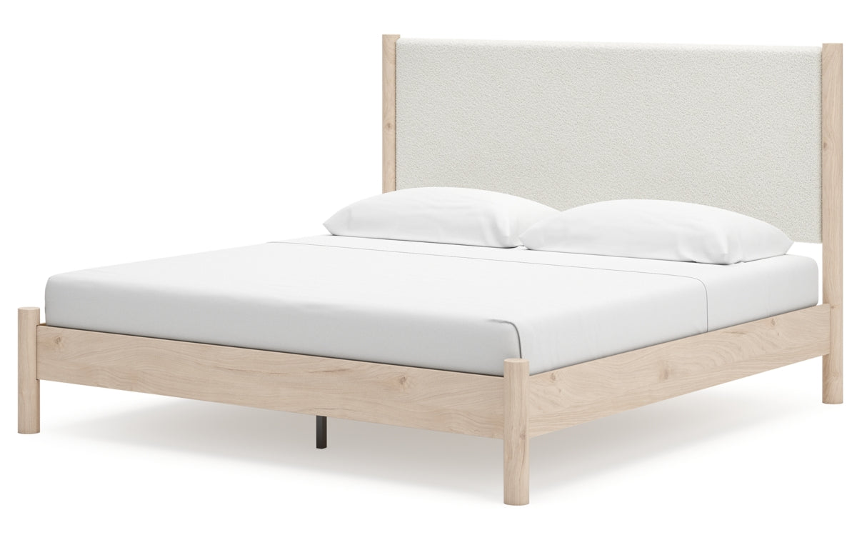 Cadmori King Upholstered Panel Bed