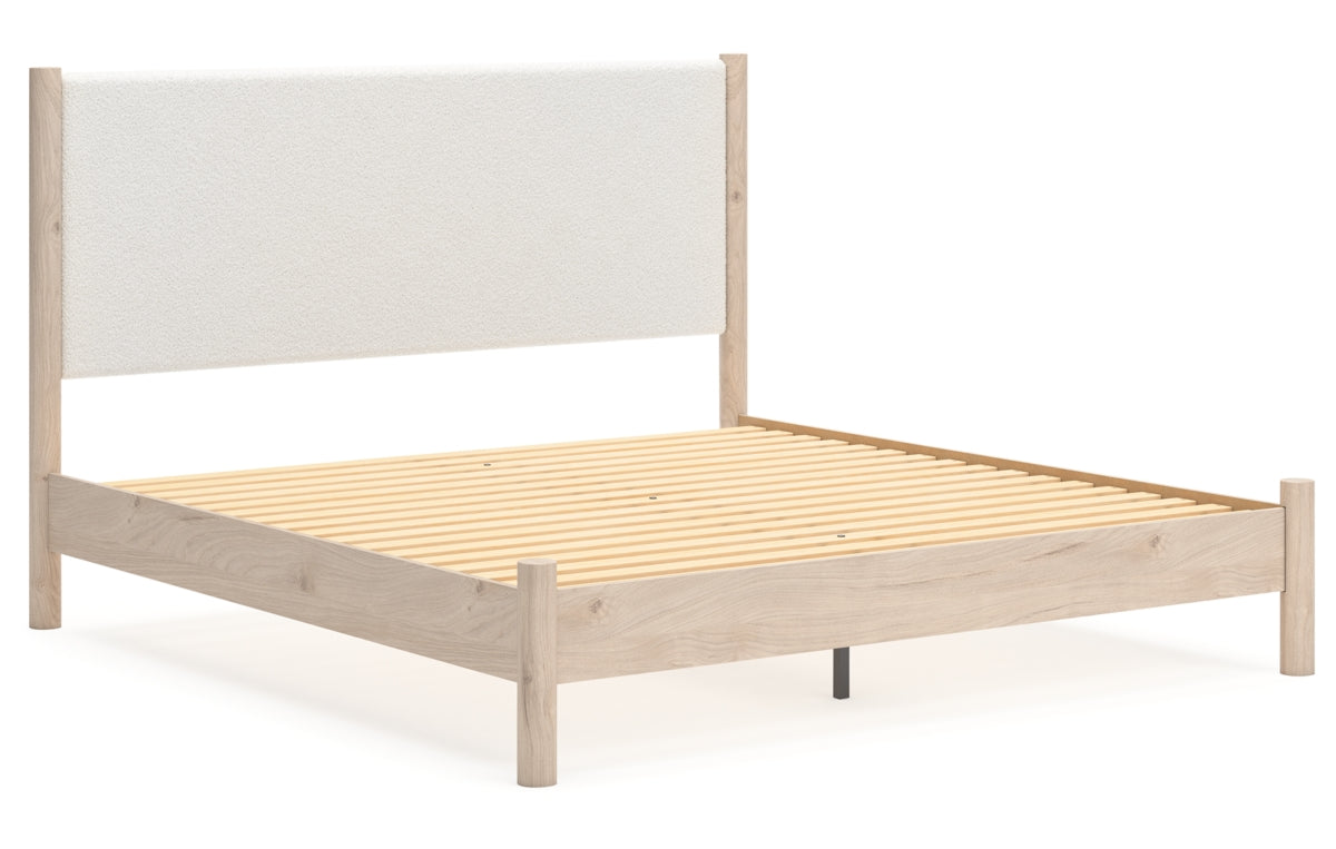 Cadmori King Upholstered Panel Bed