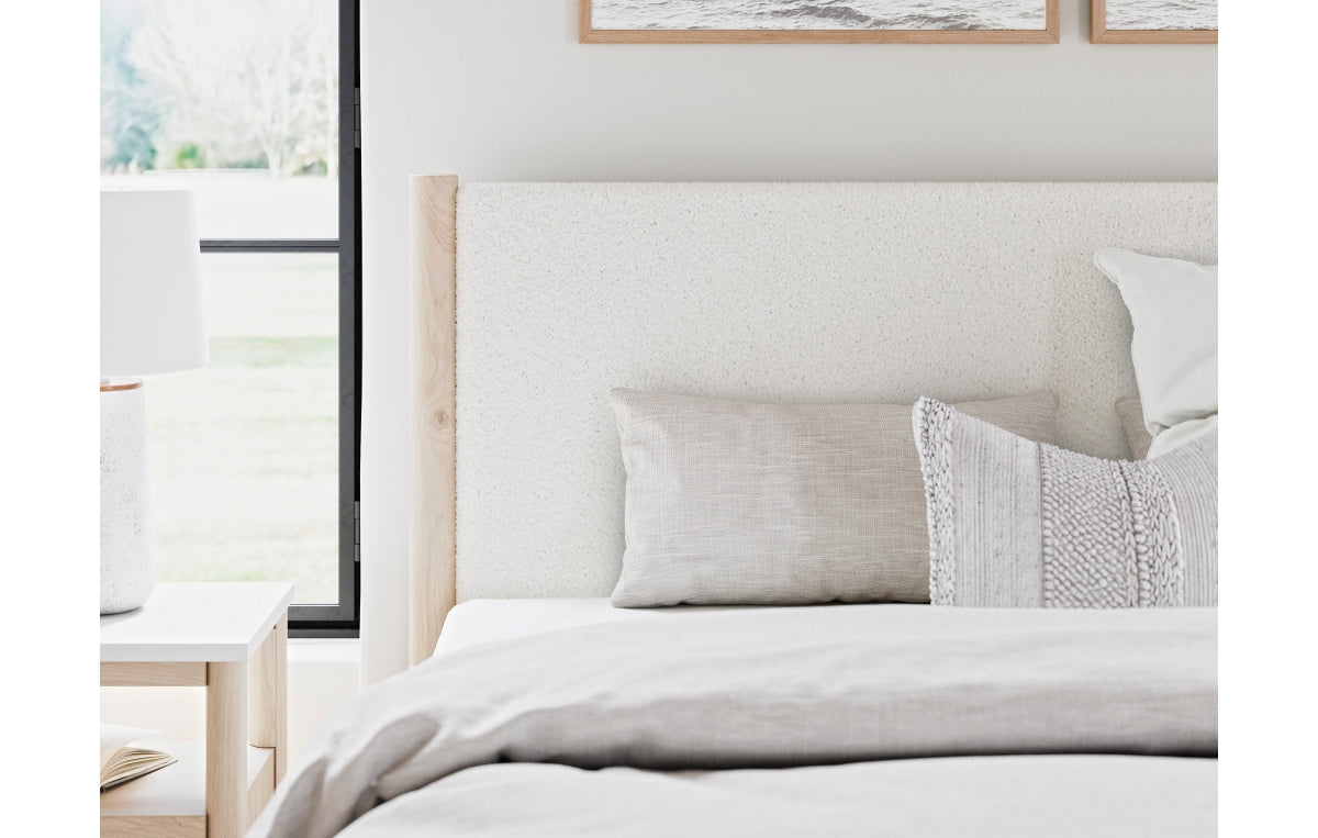 Cadmori King Upholstered Panel Bed