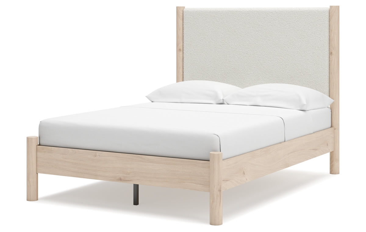 Cadmori Full Upholstered Panel Bed