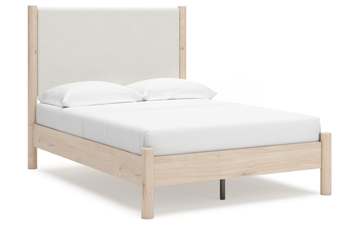 Cadmori Full Upholstered Panel Bed