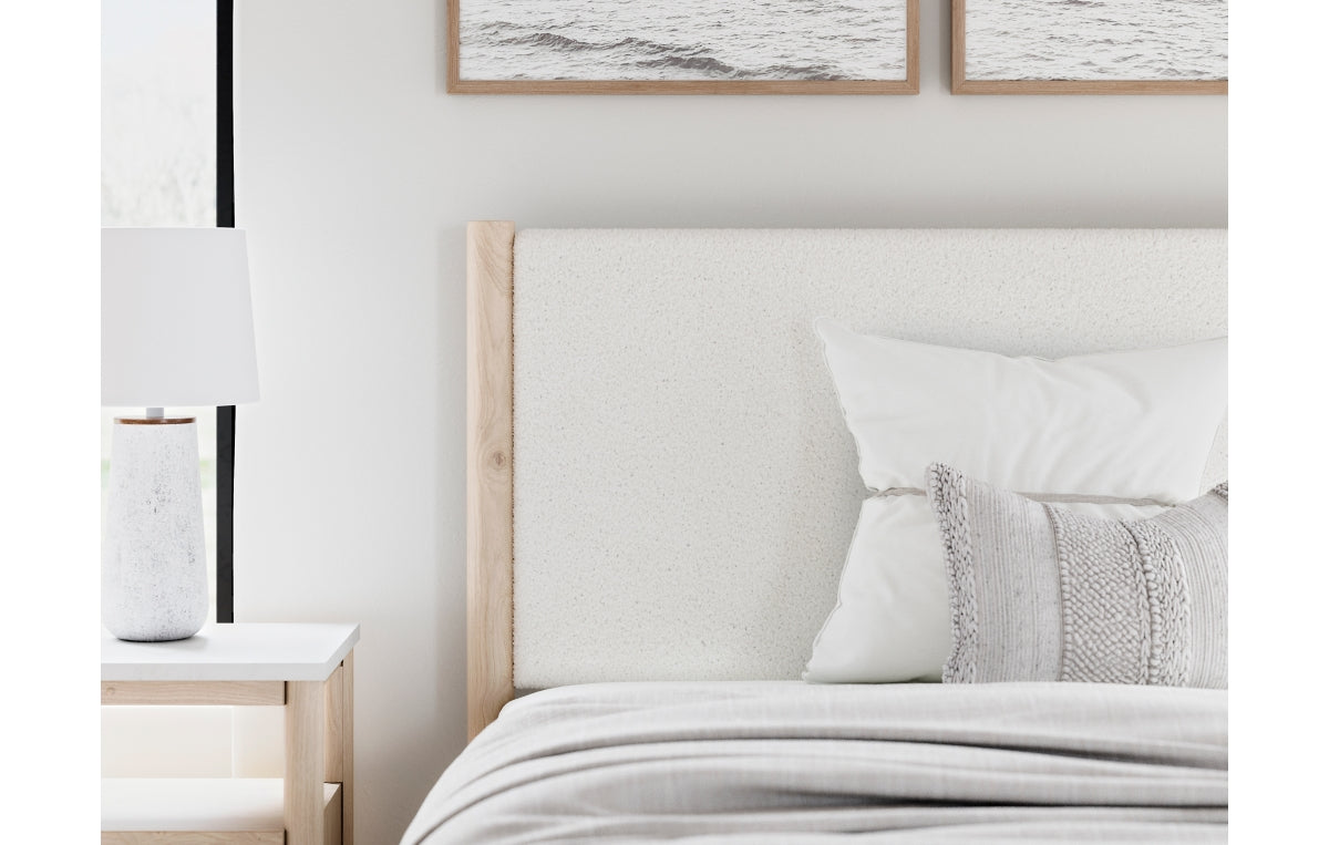 Cadmori Full Upholstered Panel Bed