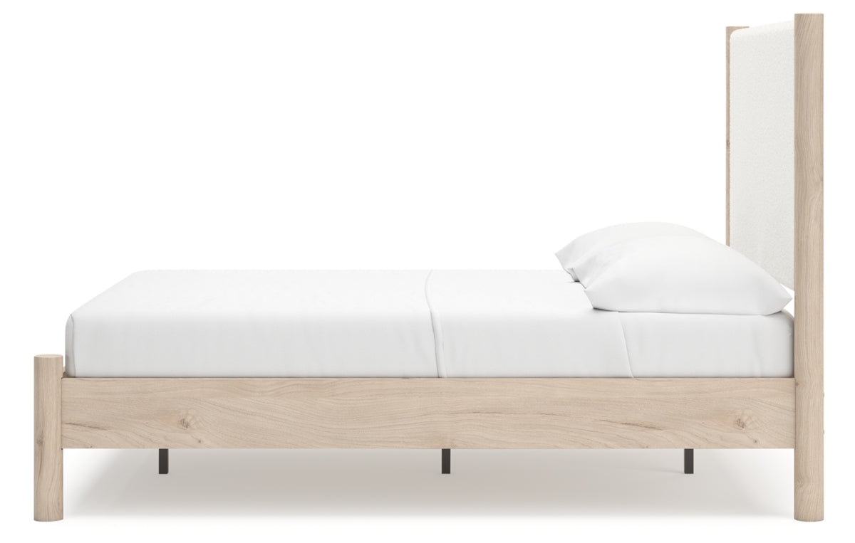 Cadmori Full Upholstered Panel Bed