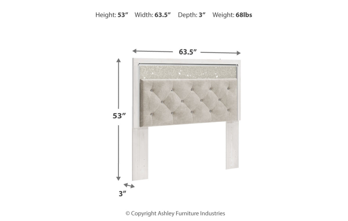 Altyra Queen Upholstered Panel Headboard