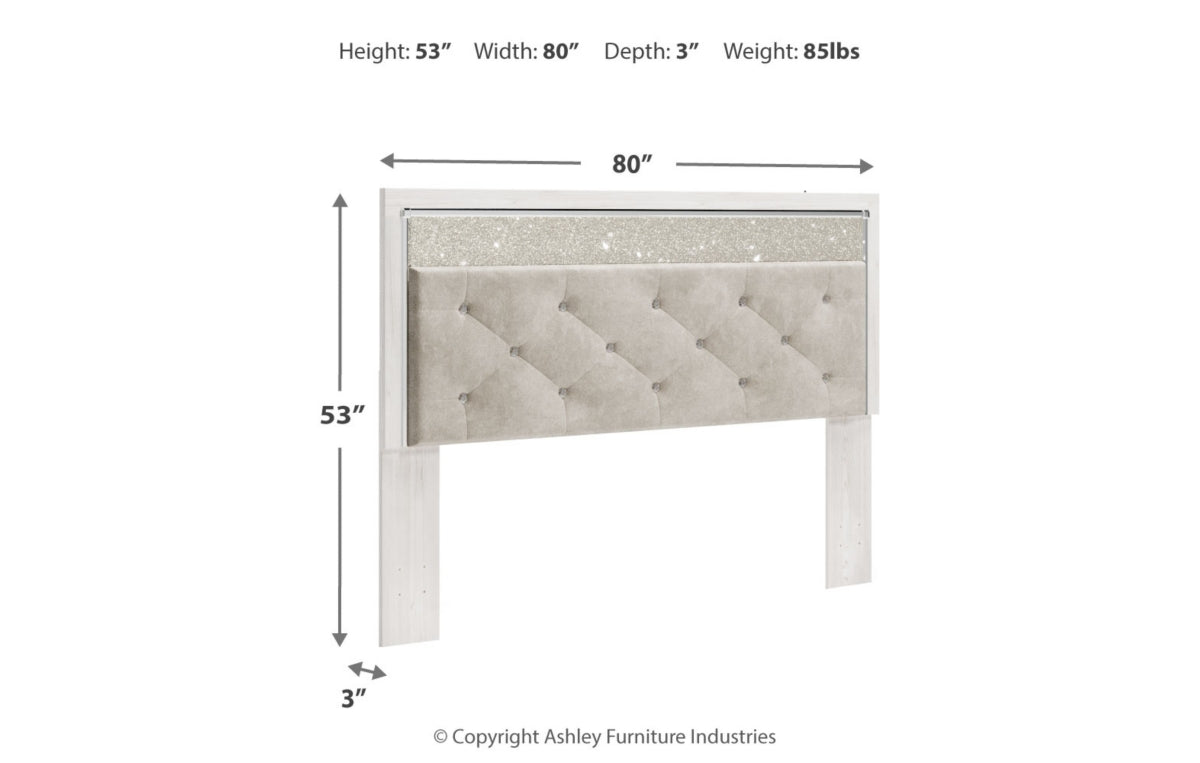 Altyra King/California King Upholstered Panel Headboard