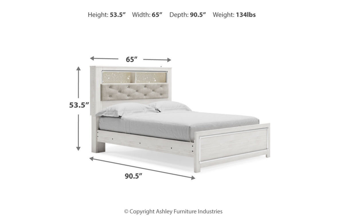 Altyra Queen Panel Bookcase Bed