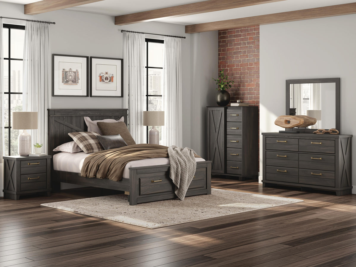 Vonitta Bay Queen Panel Storage Bed