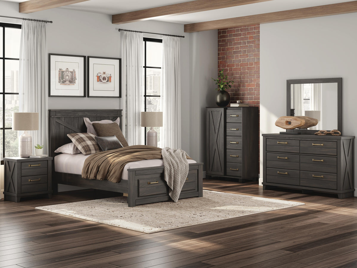 Vonitta Bay Full Panel Platform Storage Bed
