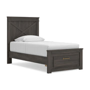 Vonitta Bay Twin Panel Platform Storage Bed