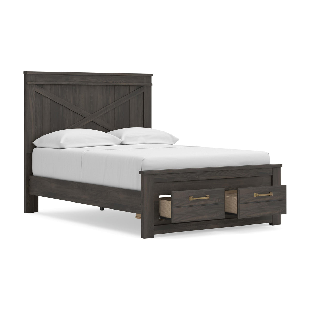 Vonitta Bay Full Panel Platform Storage Bed