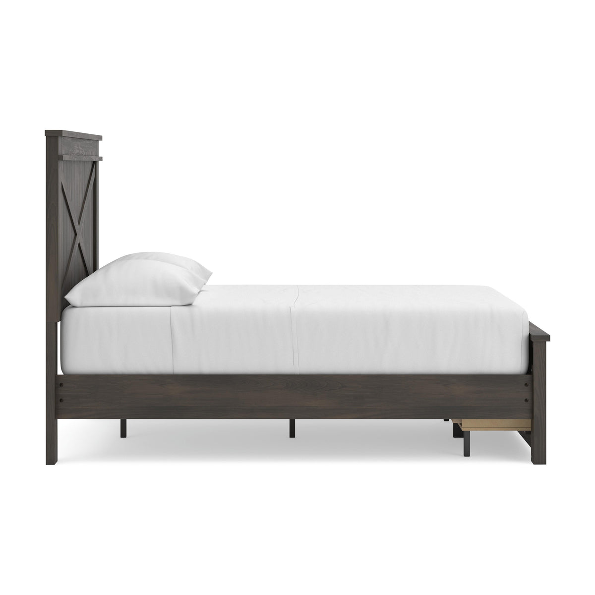 Vonitta Bay Full Panel Platform Storage Bed