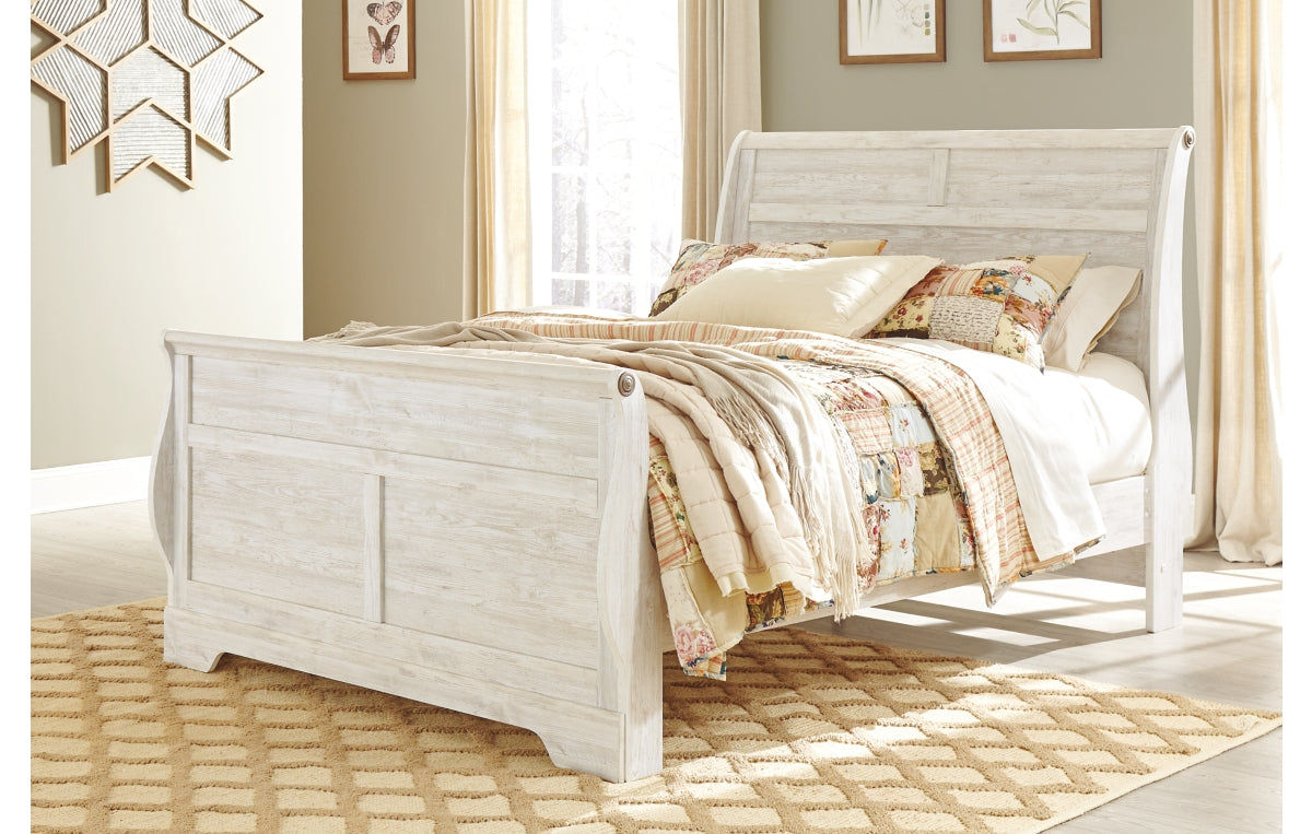 Willowton Queen Sleigh Bed