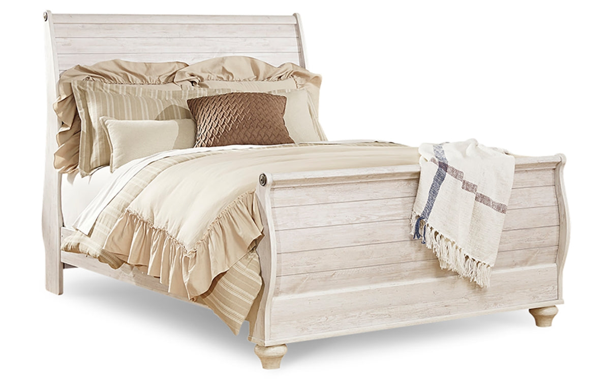 Willowton Queen Sleigh Bed
