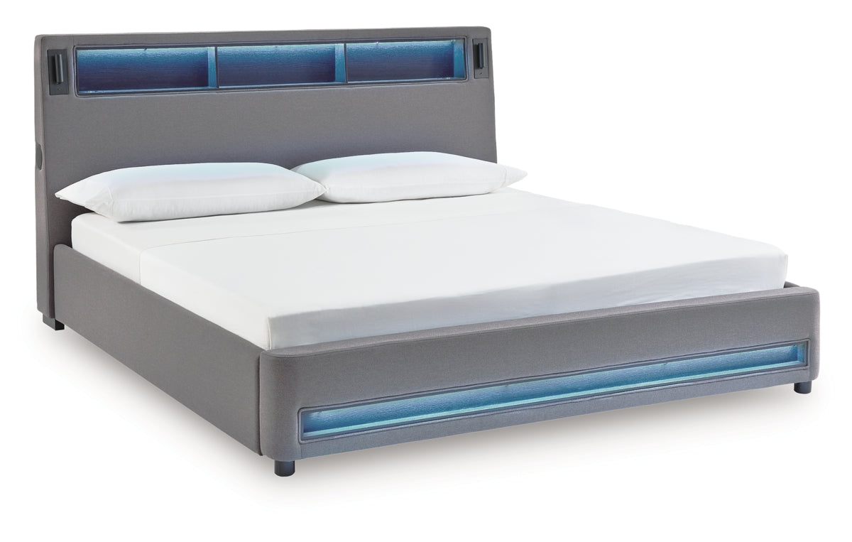 Verishaw California King Upholstered Bed