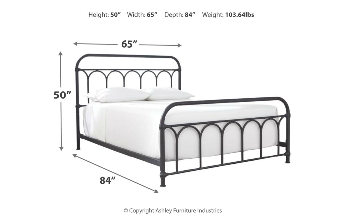 Nashburg Queen Metal Bed