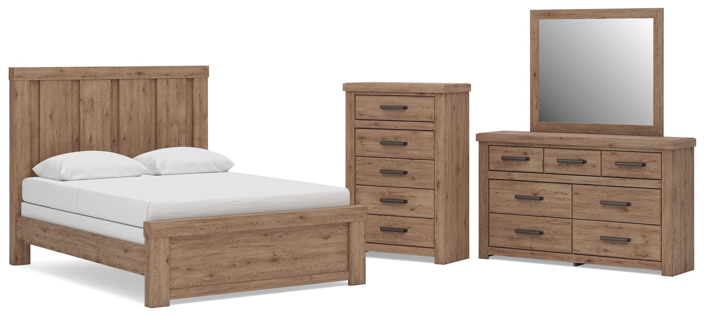 Oliandon Queen Panel Bed, Dresser, Mirror and Chest