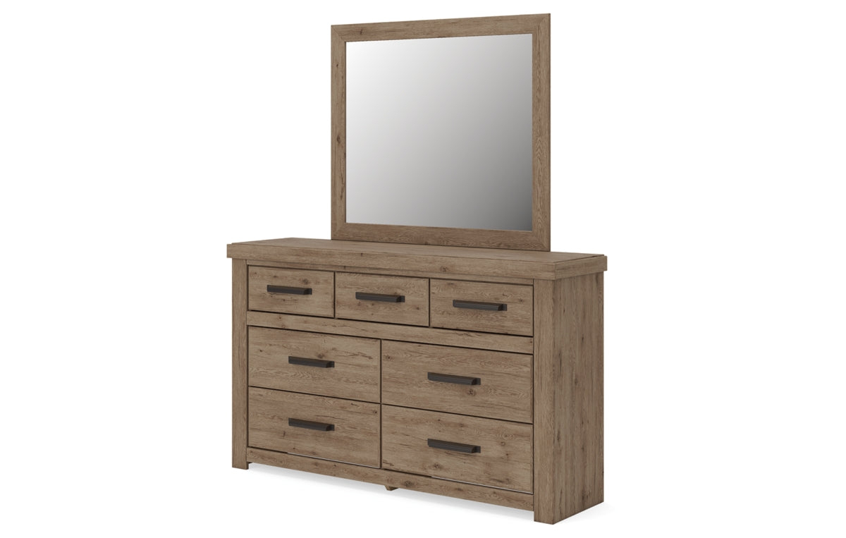 Oliandon Dresser and Mirror