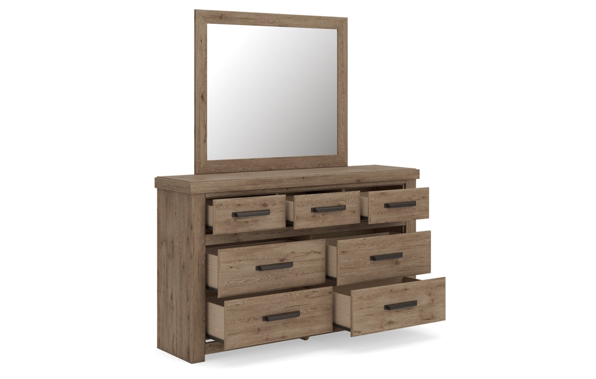 Oliandon Dresser and Mirror