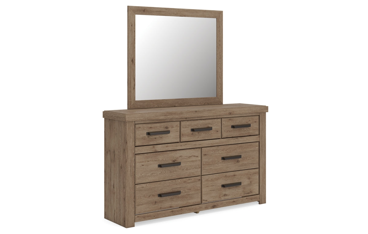 Oliandon Dresser and Mirror