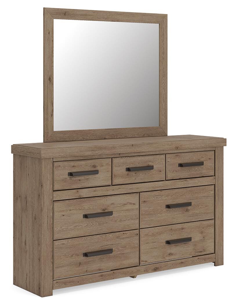Oliandon King Panel Bed, Dresser, Mirror and Chest