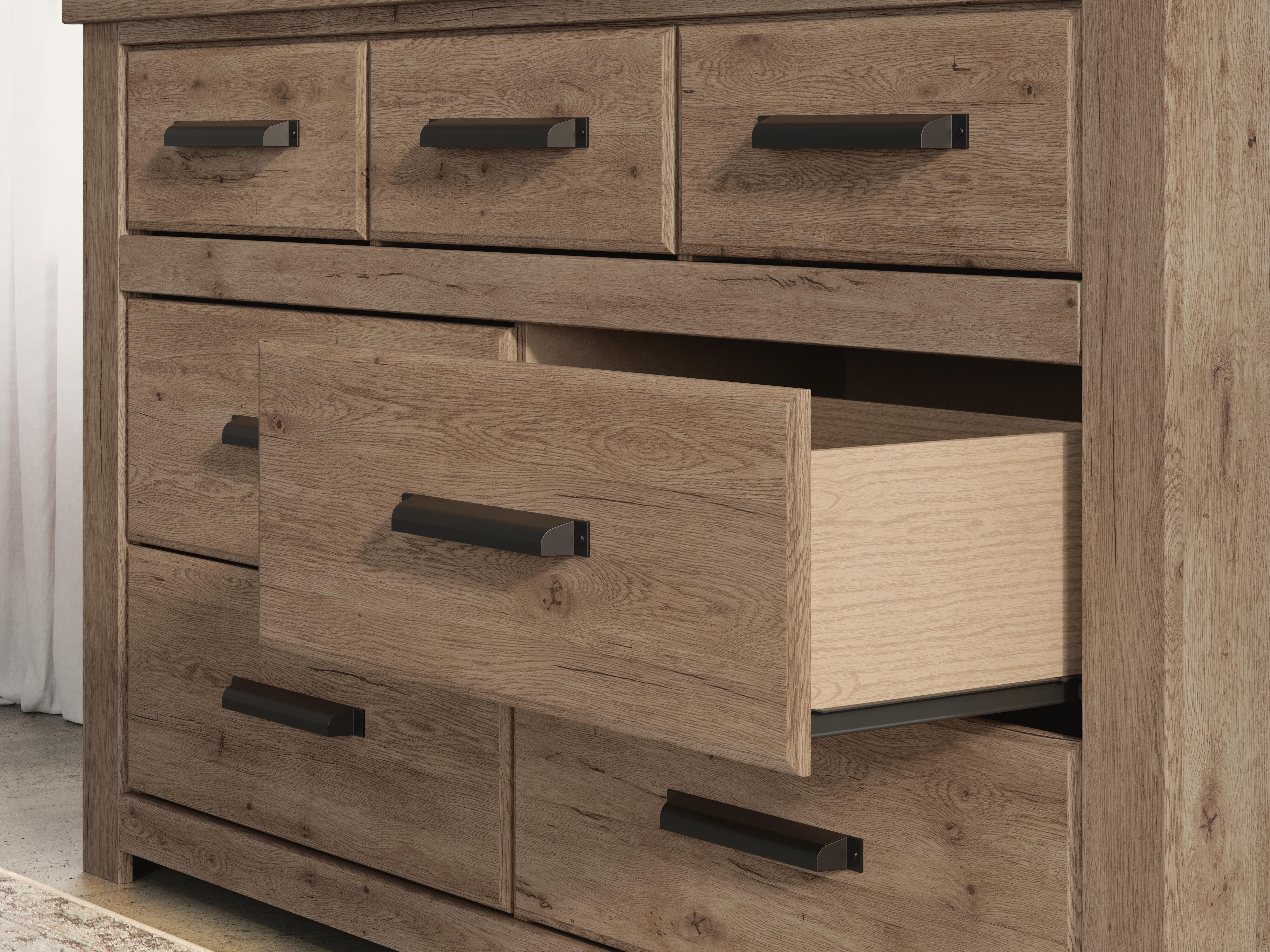 Oliandon Queen Panel Bed, Dresser and Mirror