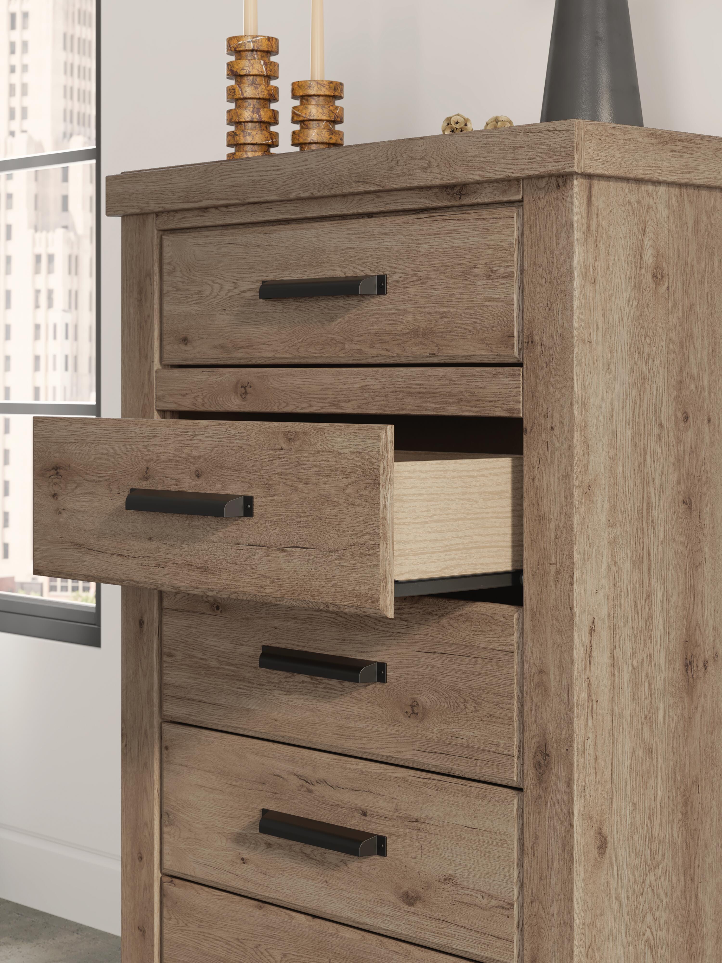 Oliandon Queen Panel Bed, Dresser, Mirror and Chest