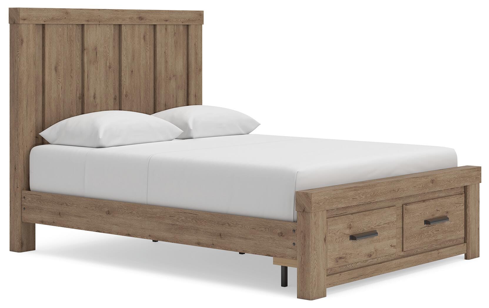 Oliandon Queen Panel Storage Bed, Dresser, Mirror, Chest and Nightstand