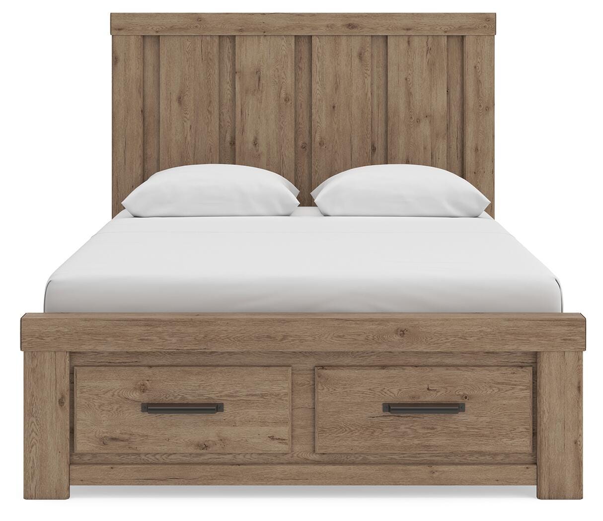 Oliandon Queen Panel Storage Bed, Dresser and Mirror
