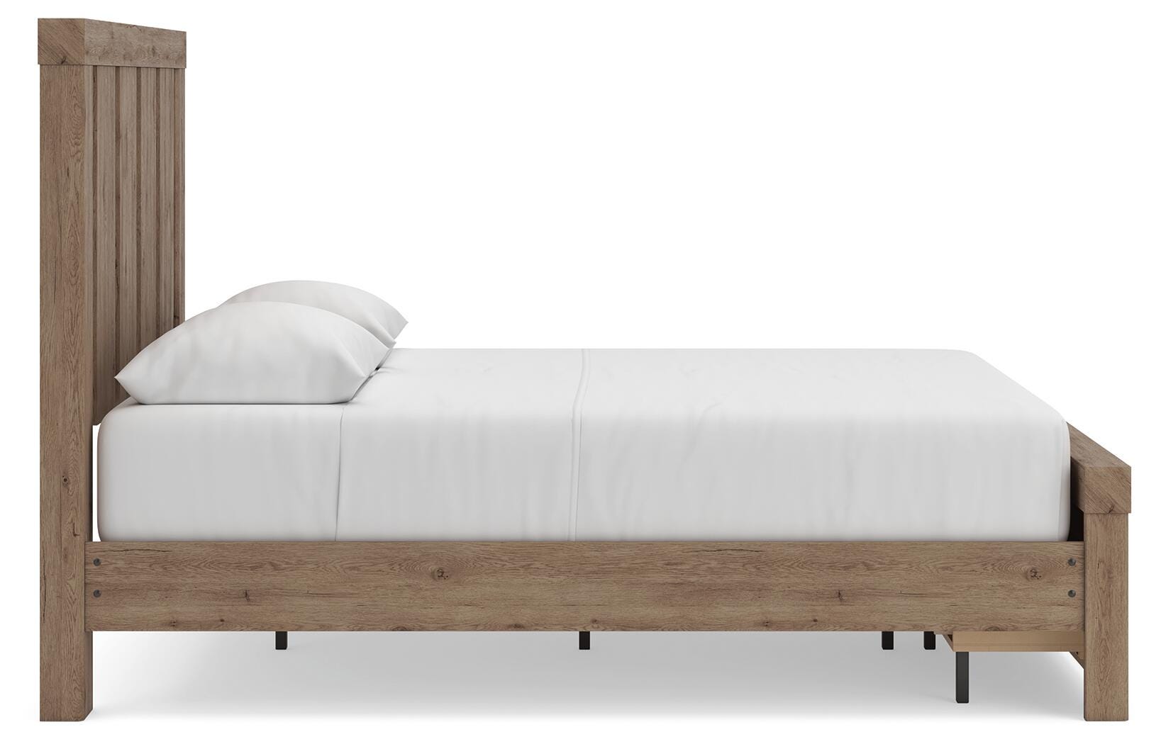 Oliandon Queen Panel Storage Bed. Dresser, Mirror and Nightstand