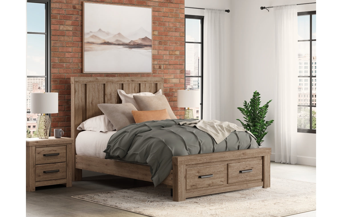 Oliandon Queen Panel Storage Bed