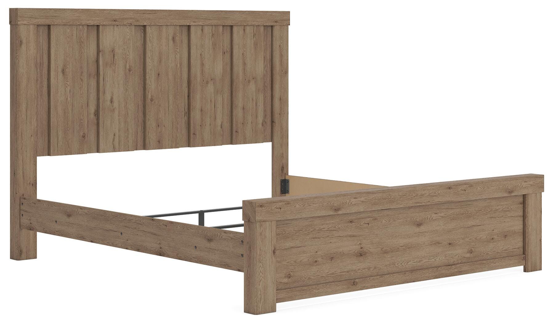 Oliandon King Panel Bed. Dresser, Mirror and Nightstand