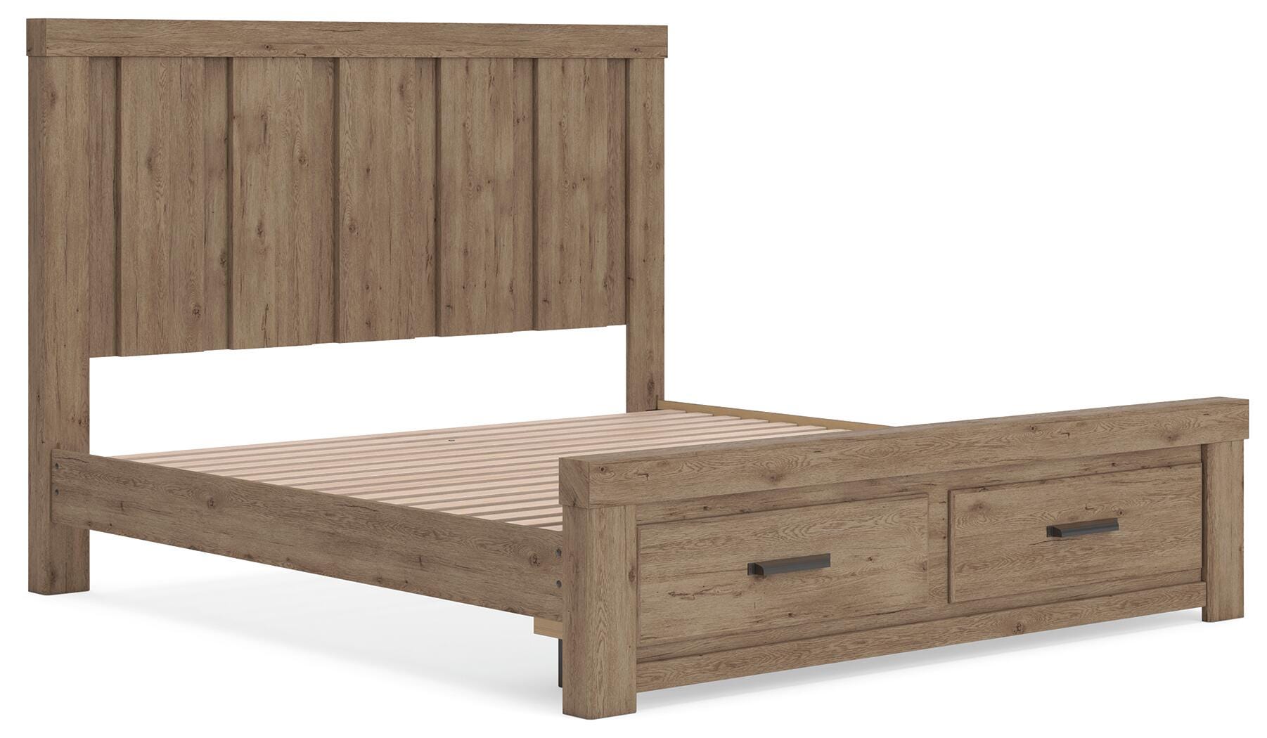 Oliandon King Panel Storage Bed, Dresser, Mirror and Chest