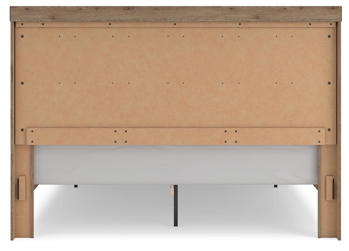 Oliandon King Panel Storage Bed. Dresser, Mirror and Nightstand