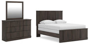 Shaehartin Queen Panel Bed, Dresser and Mirror