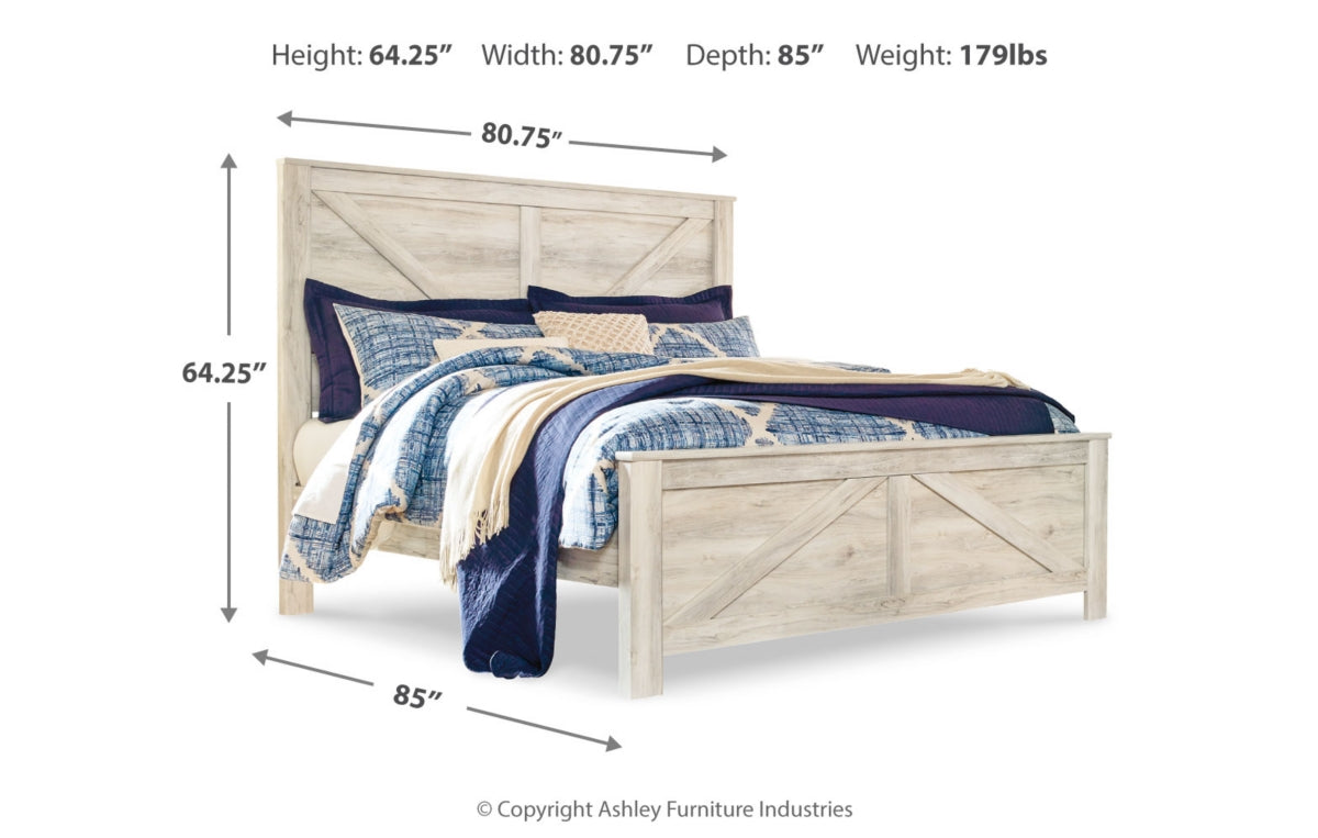 Bellaby King Crossbuck Panel Bed