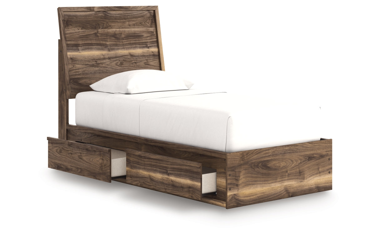 Chirason Twin Panel Bed with Storage