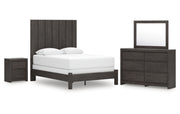 Fraluna Queen Panel Bed, Dresser, Mirror and Nightstand