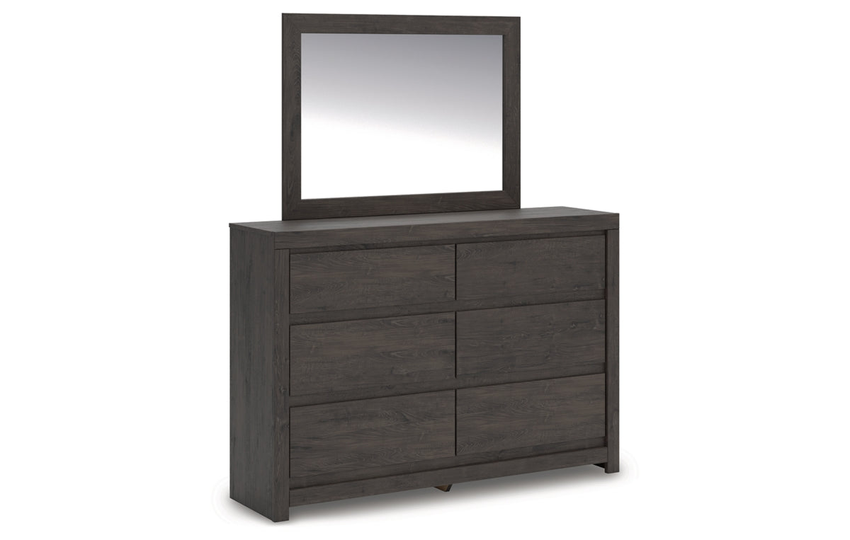 Fraluna Queen Panel Storage Bed, Dresser, Mirror, Chest and Nightstand