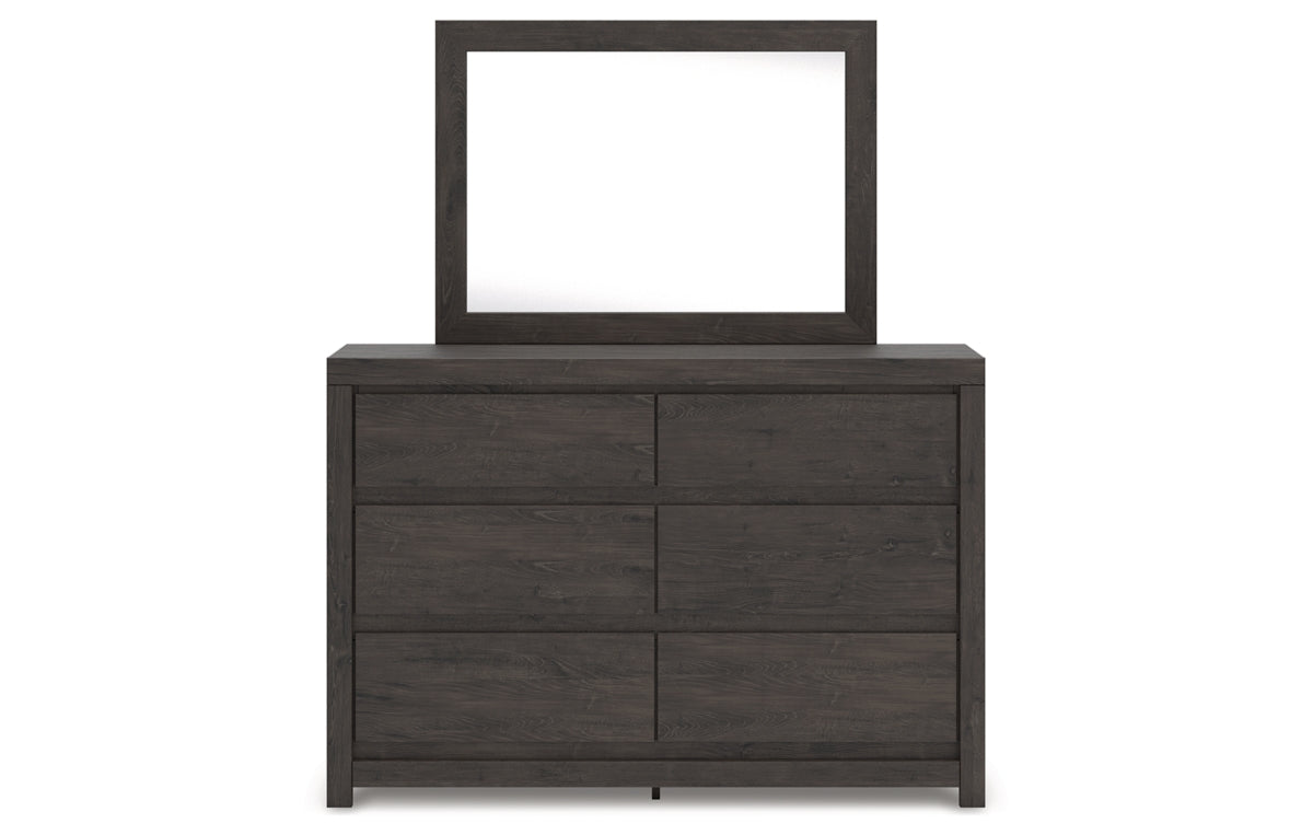 Fraluna King Panel Bed, Dresser, Mirror and Chest